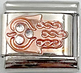 Rose Gold Henna 9mm Charm