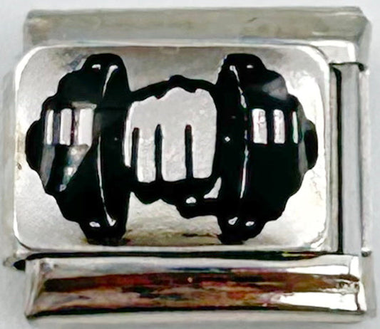 Dumbbell 9mm Charm