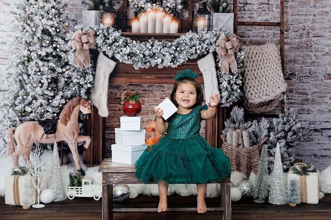 Forest Green Special Occasions Dress and Headband