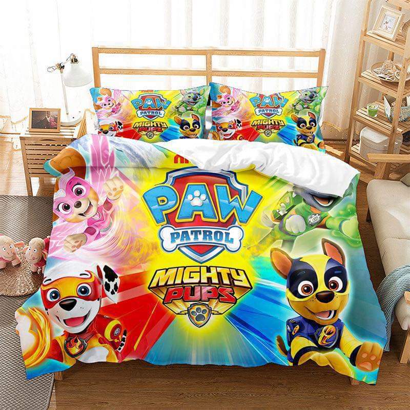 Paw Patrol Mighty Pups bedding