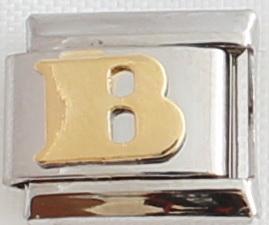 Gold Plated Letter B 9mm Charm-Charmed Jewellery