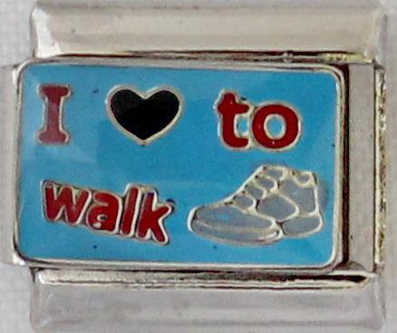 I Love to Walk 9mm Charm-Charmed Jewellery
