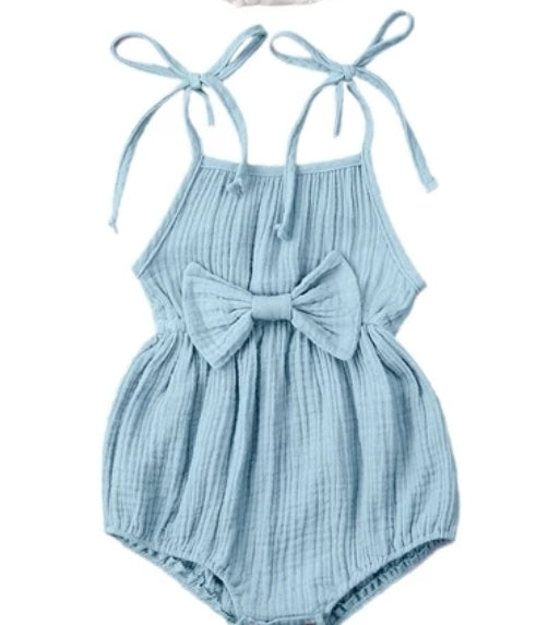 Blue Boho Romper