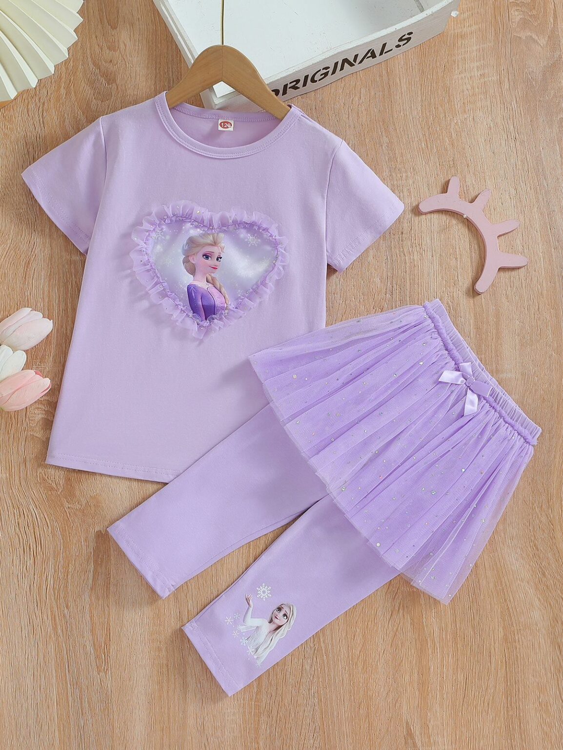 Frozen Girls T-Shirt and Tutu Leggings Set