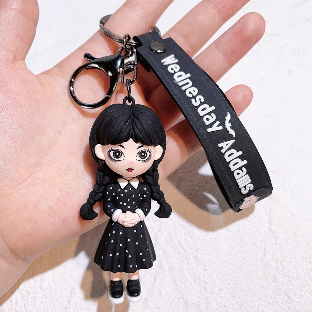 Wednesday keyring (4-options)