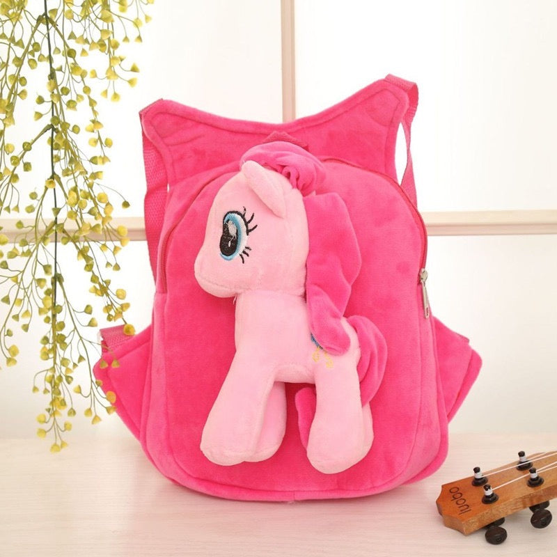 Detachable Little pony soft plush backpack (3-colours)