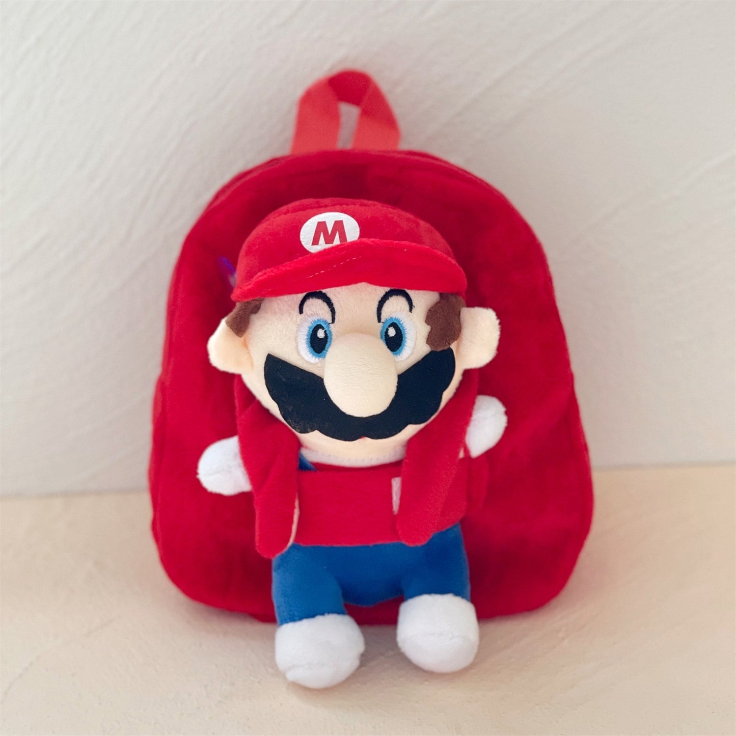 Detachable Mario soft plush backpack