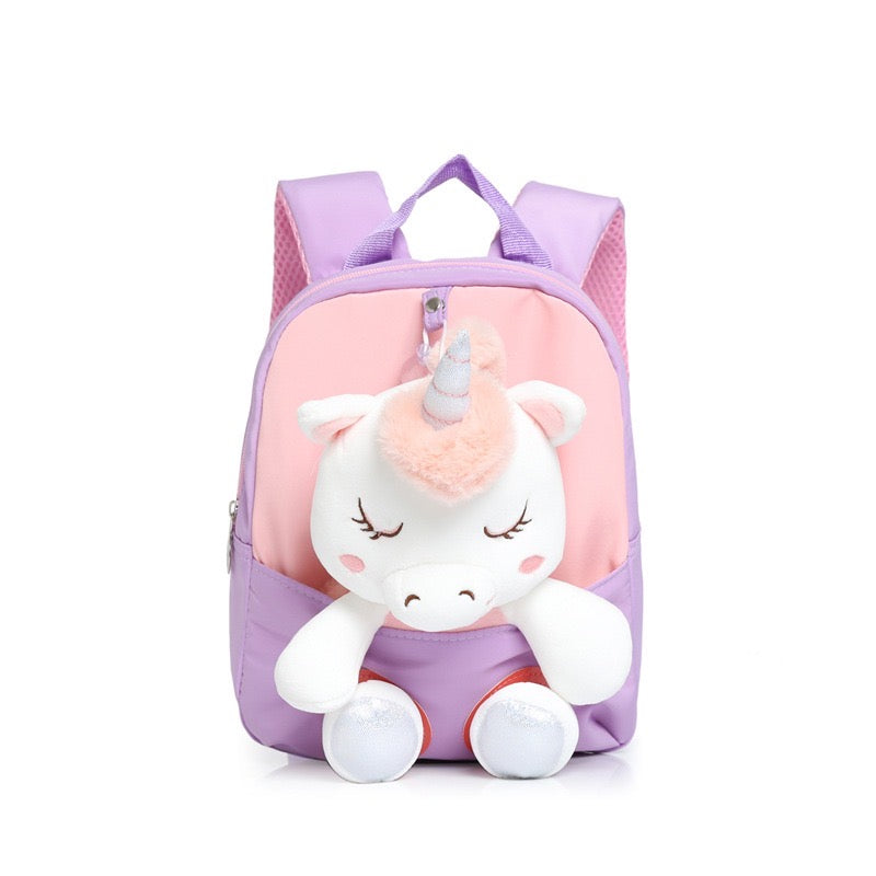 Detachable Unicorn soft plush backpack (3-colours)