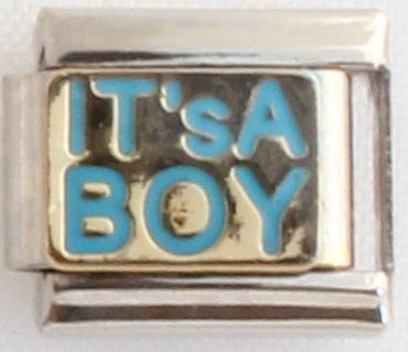 Its a Boy 9mm Charm-Charmed Jewellery