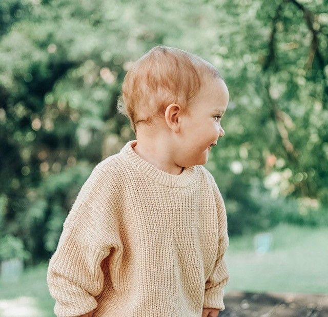 Knitted Jumper Cream ( Gender Neutral)
