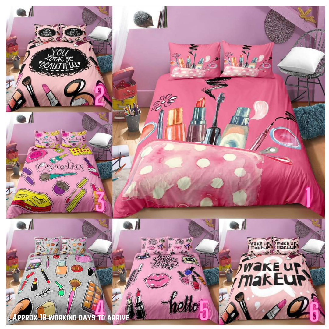 Makeup bedding