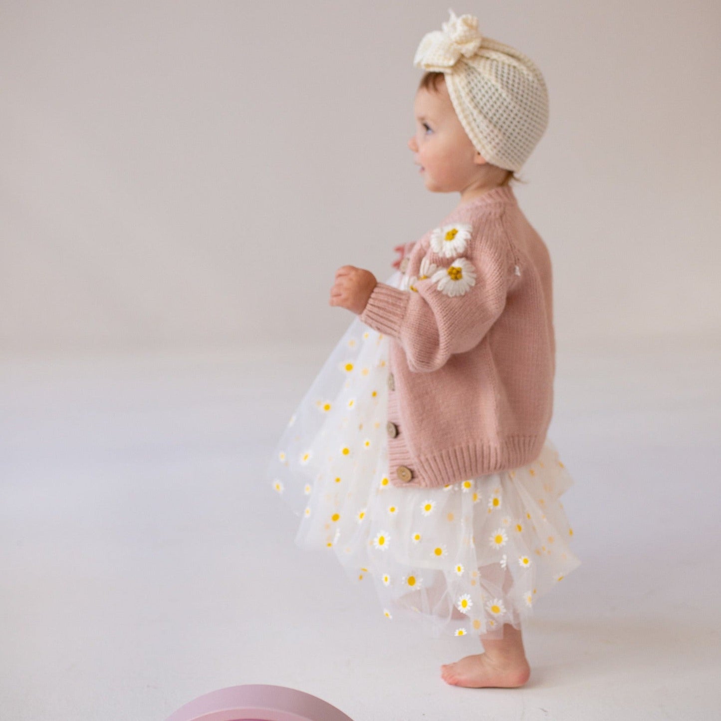 White Daisy Tulle Dress