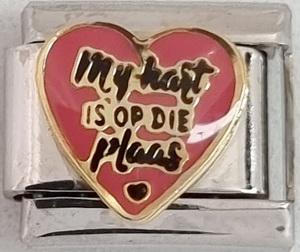 My Hart Is Op Die Plaas 9mm Charm