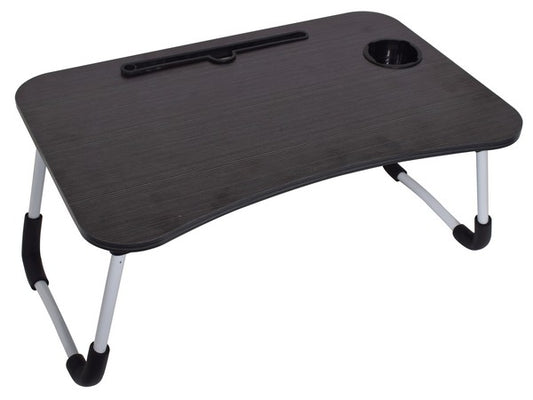 Foldable Laptop Table & Serving Tray - Black
