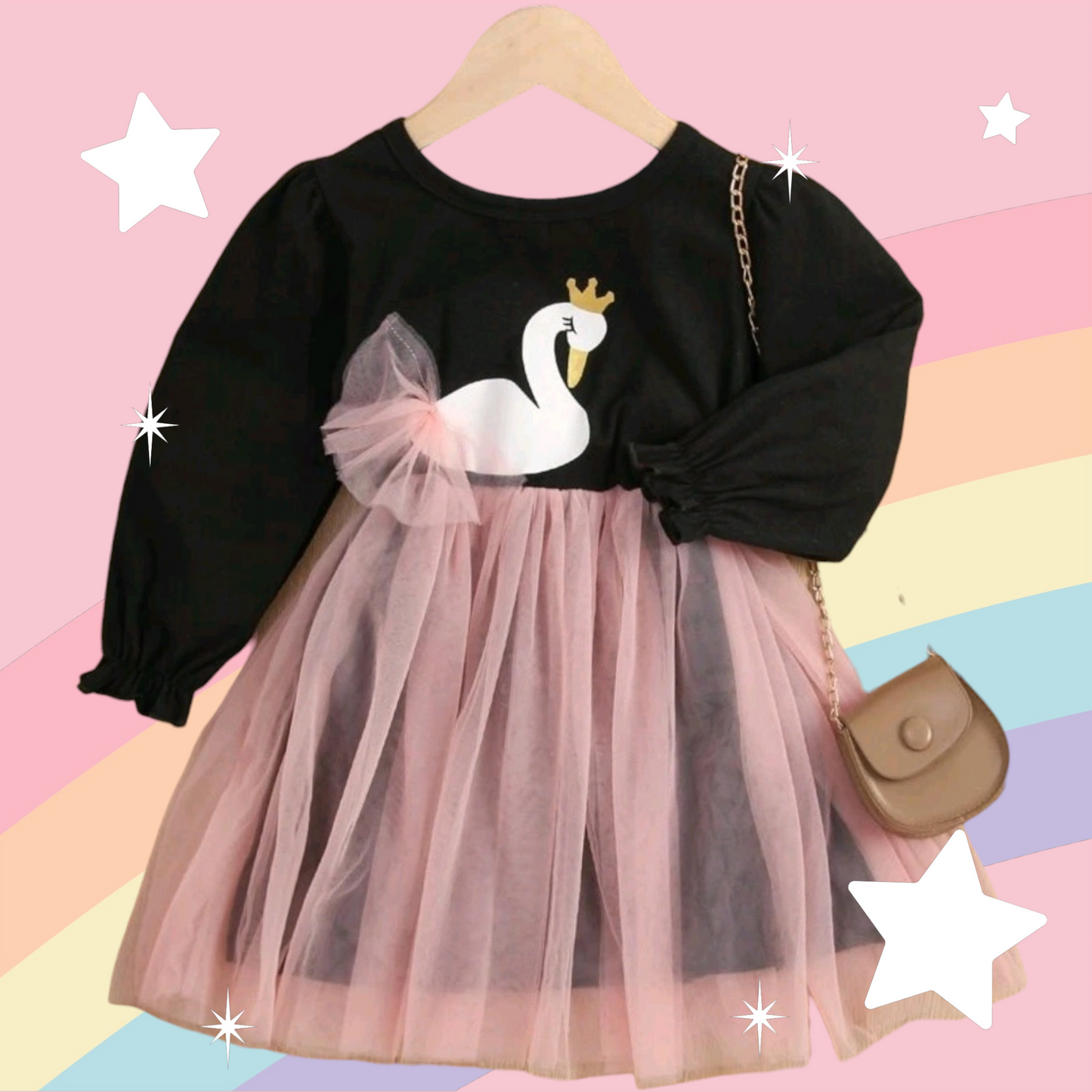 Swan Long Sleeve Dress 1001102