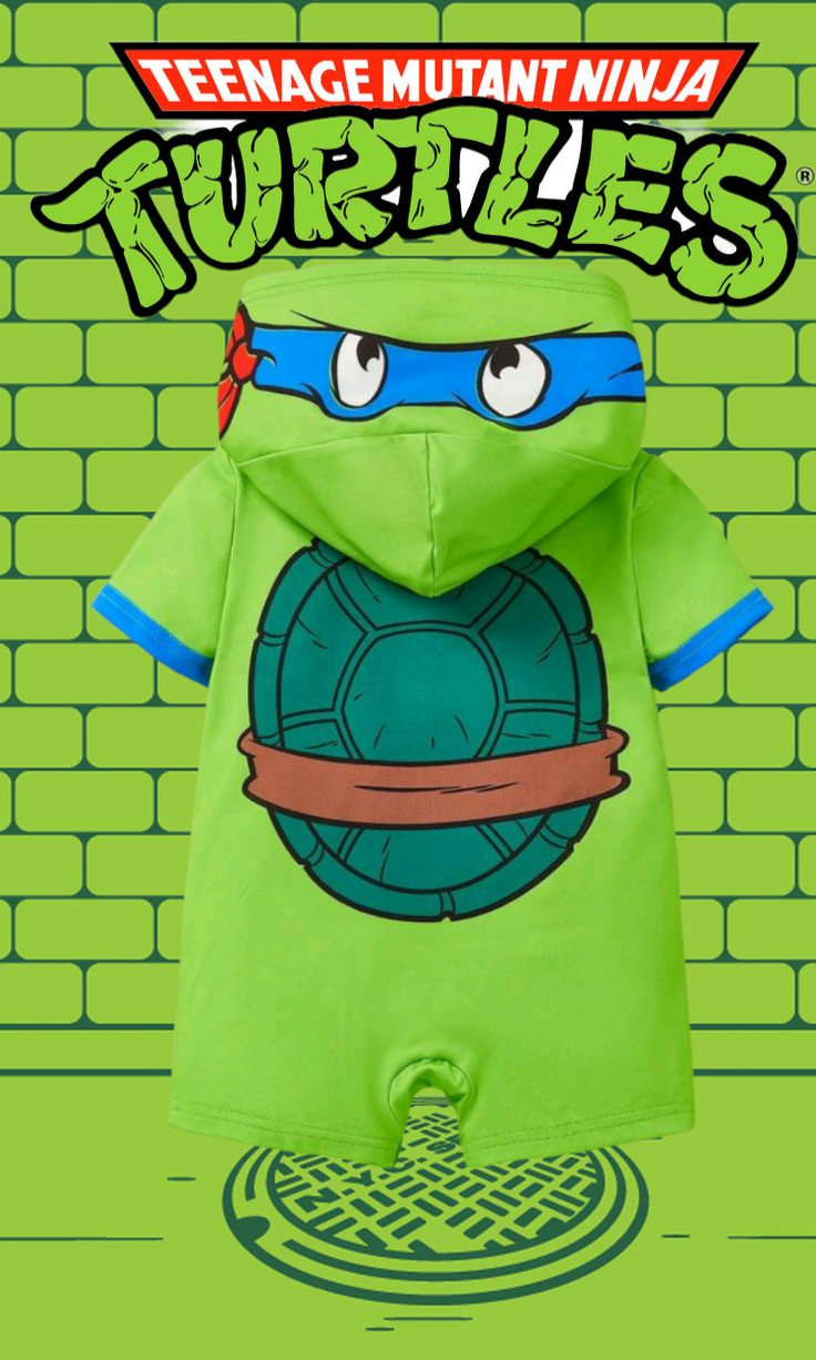 Ninja Turtles Hooded Romper 2000175