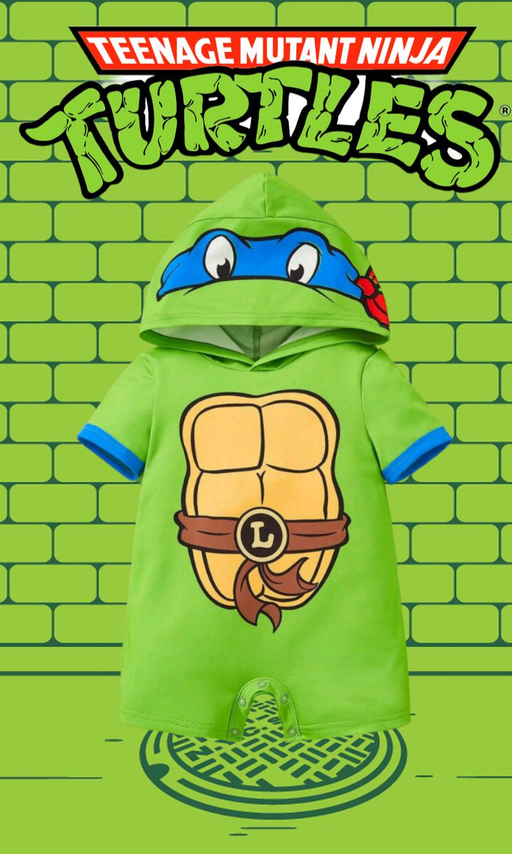 Ninja Turtles Hooded Romper 2000175
