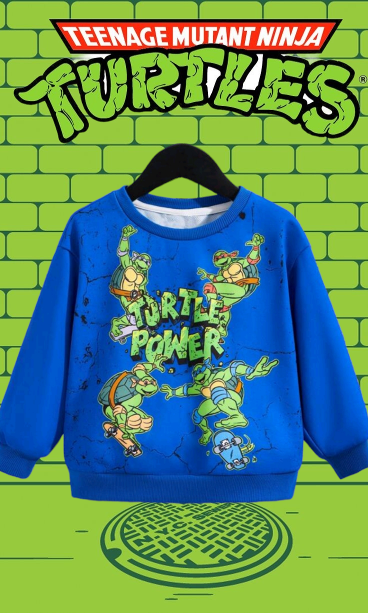 Ninja Turtles Long Sleeve Crewnek Top 2000177