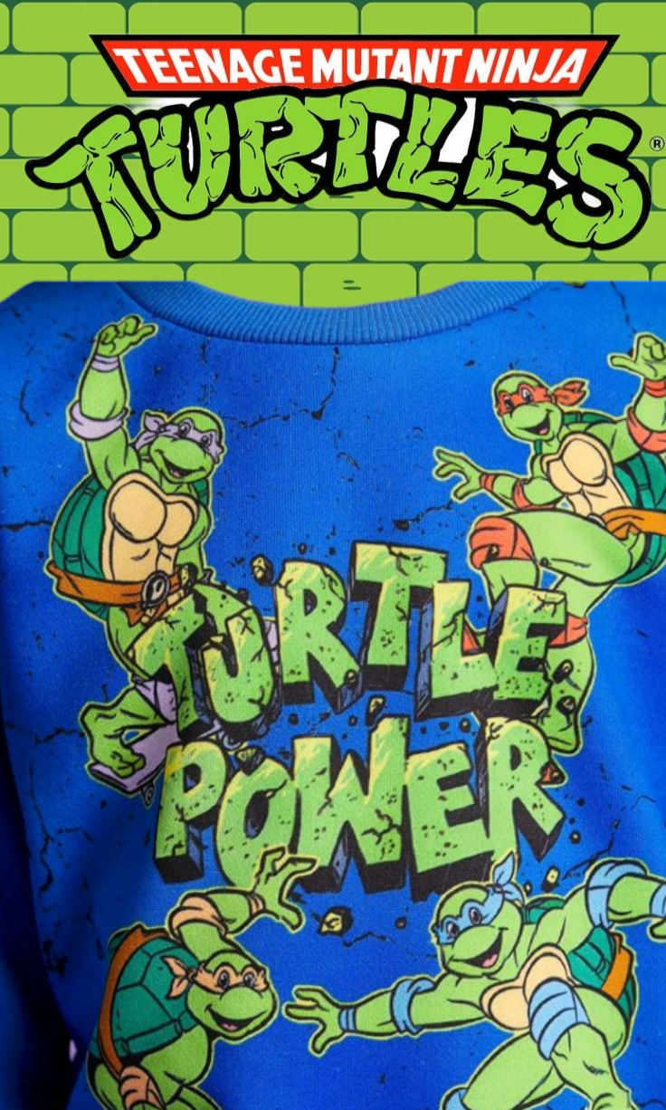 Ninja Turtles Long Sleeve Crewnek Top 