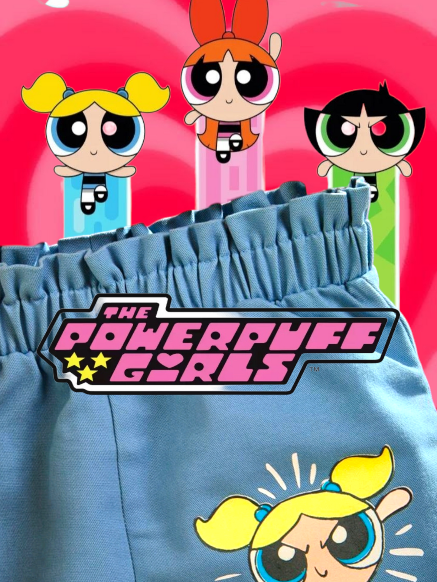 Powerpuff Girls Denim Shorts and Strappy Top 100065