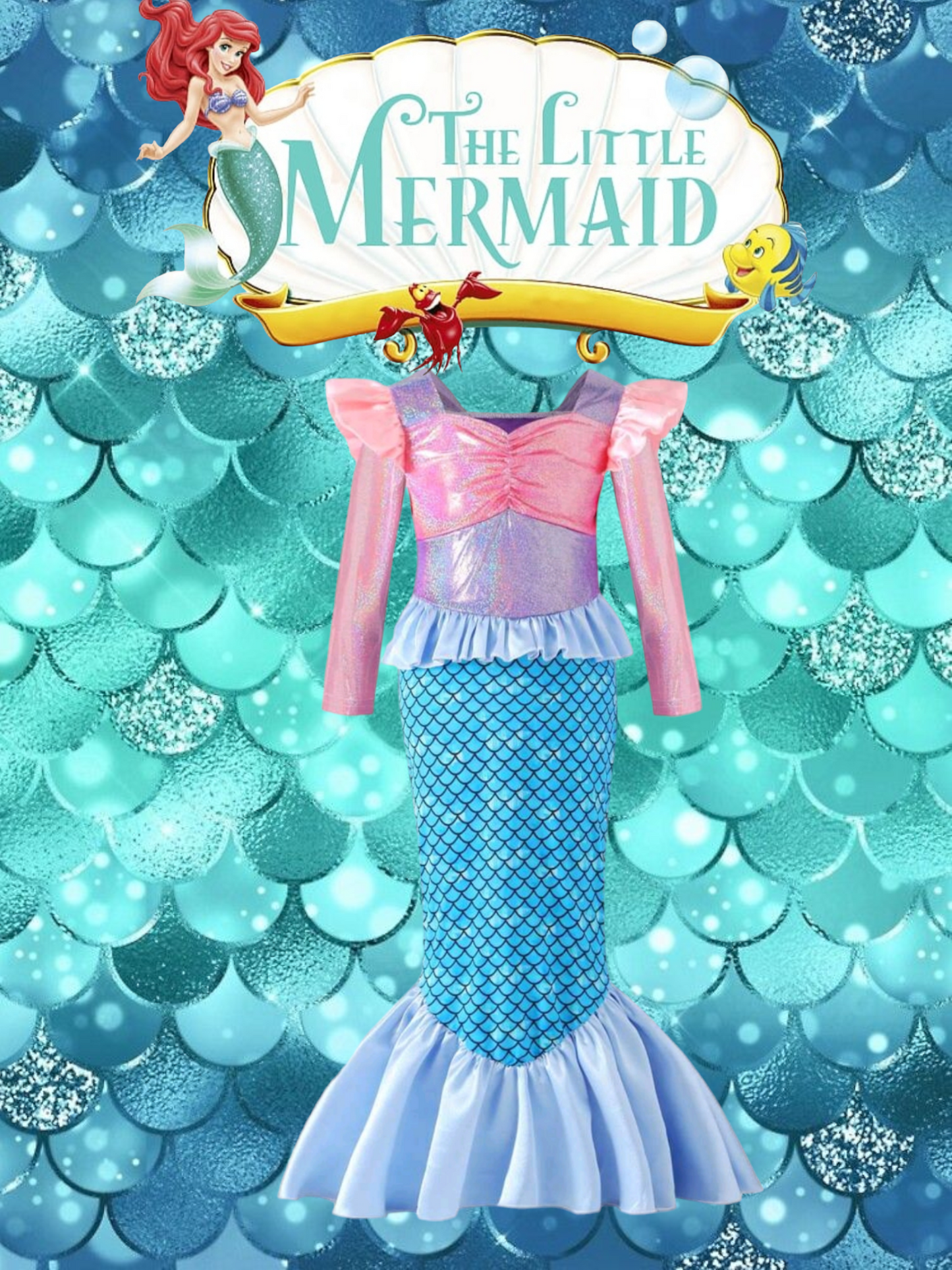 Little Mermaid Costume 1000148