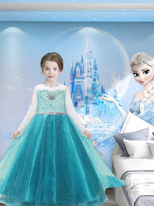 Teal Ice Princess Costume