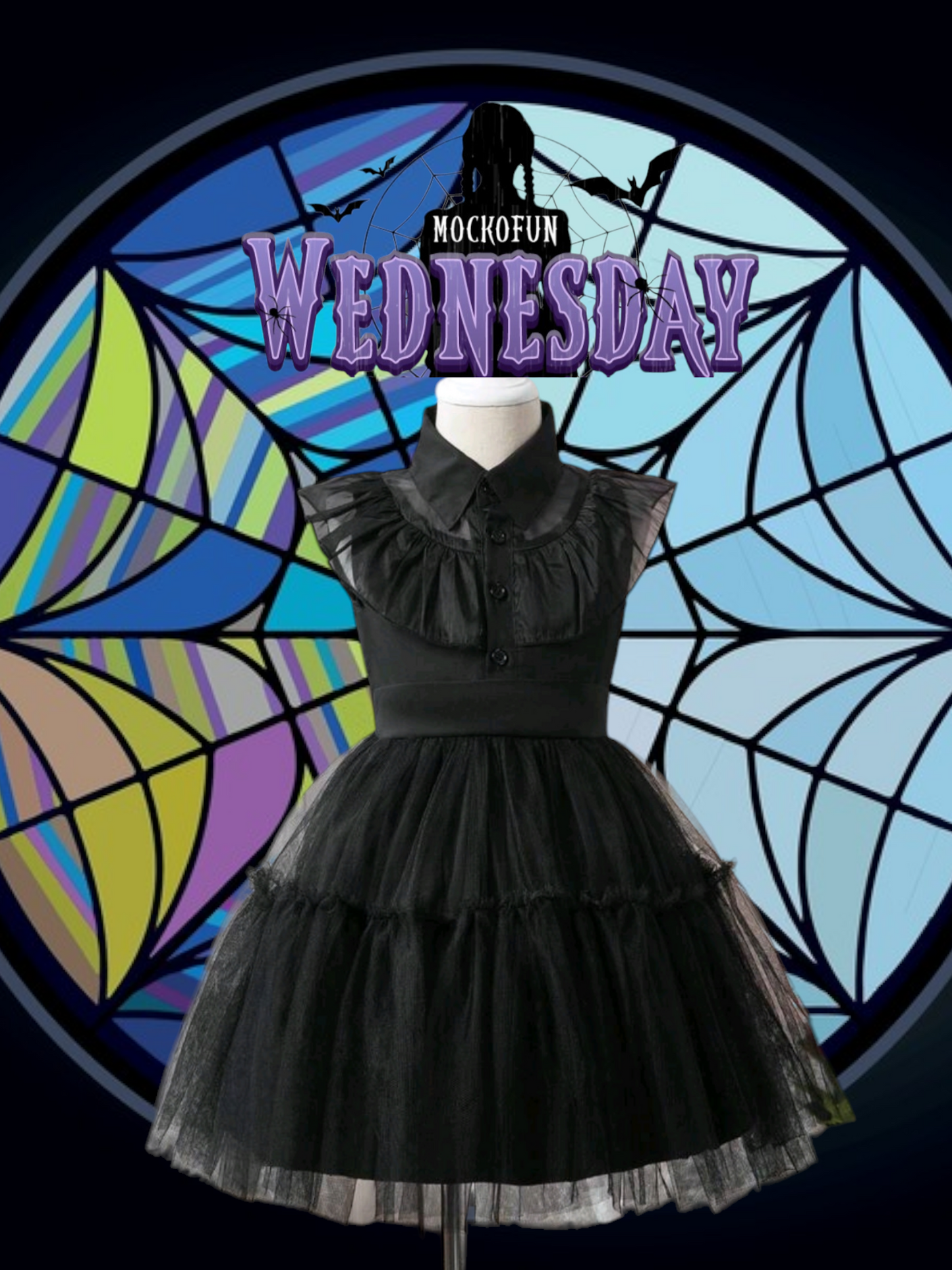 Black Ruffle Dress 1000718