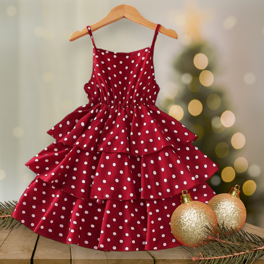 Red Polka Dress Sibling Outfit