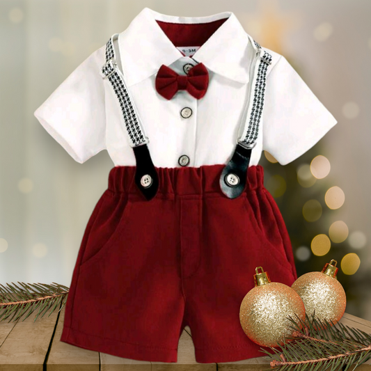 4PSC Gentleman Suit Maroon 200036