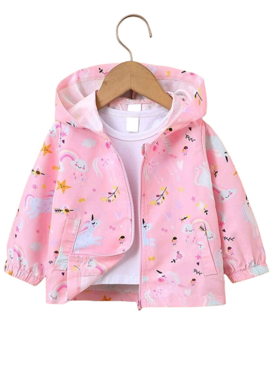 Unicorn Windbreaker (No Lining Pink)