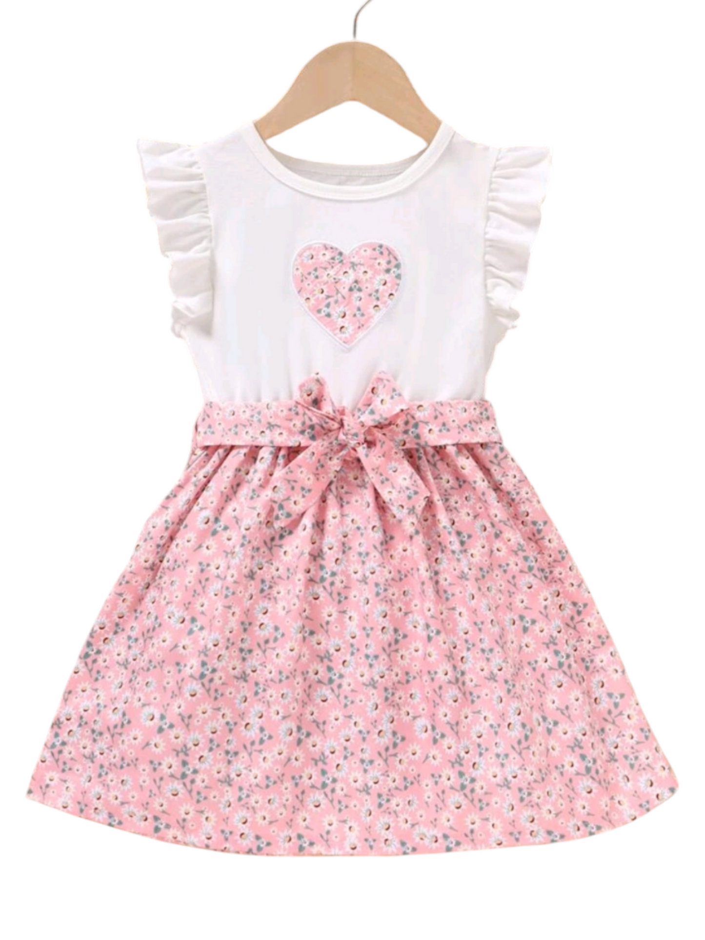 Floral Heart Dress Pink 