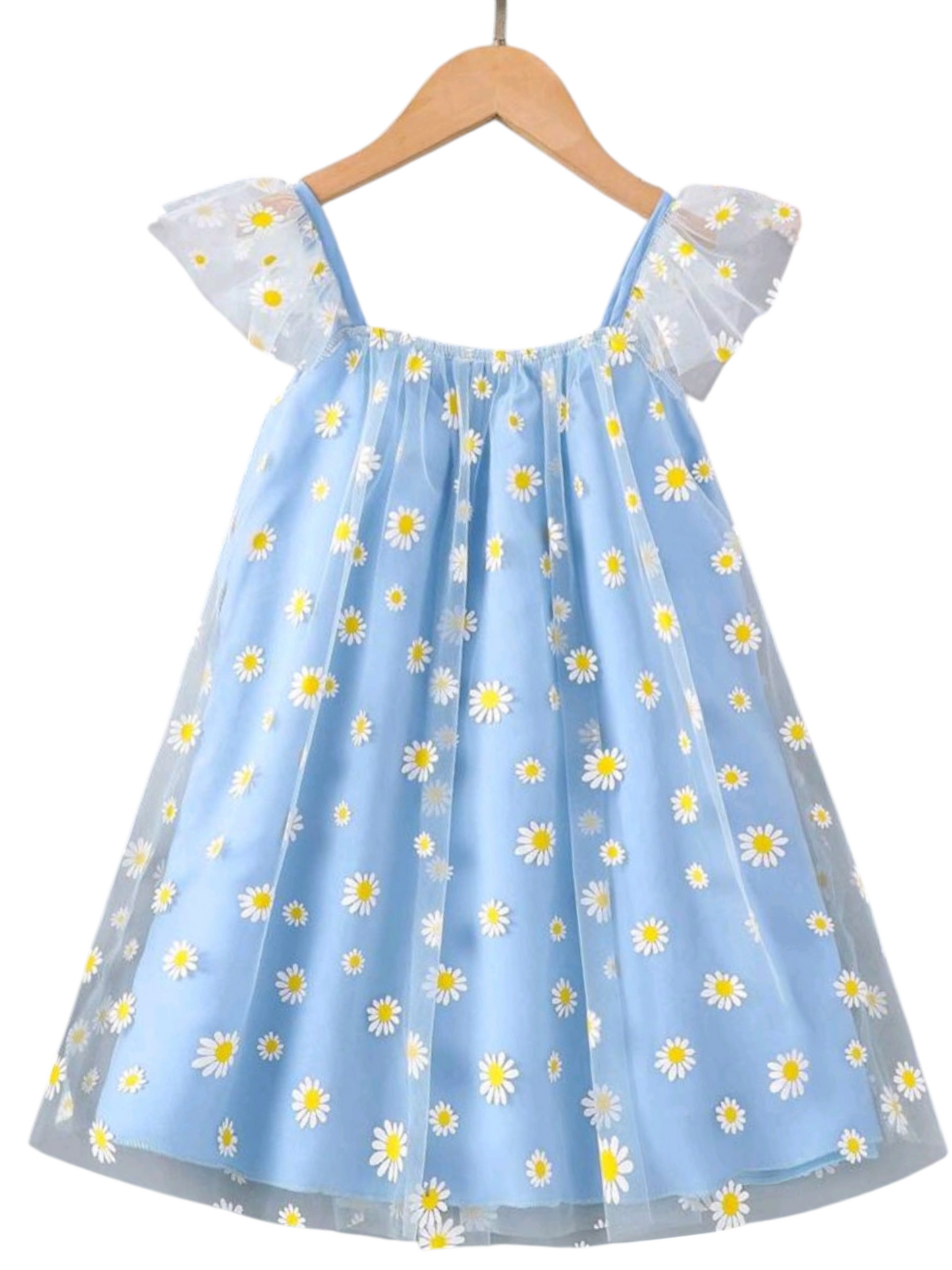 Blue Daisy Tulle Dress 