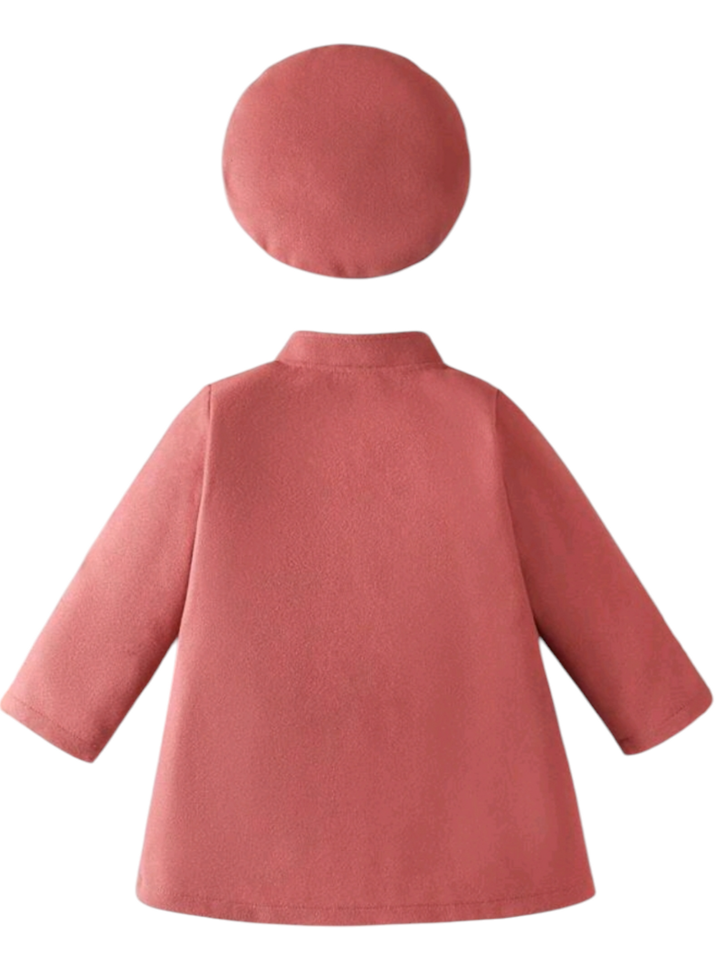Salmon Melton Coat and Bernet