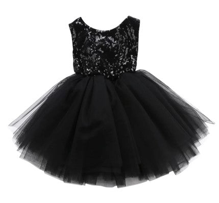 Black Sequins Dress #1000142