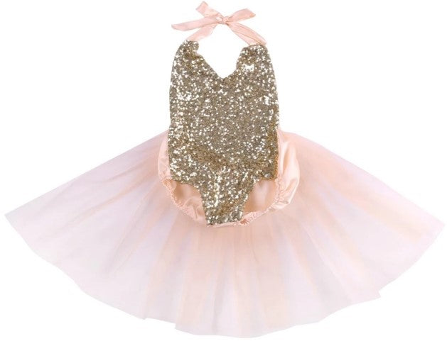 Sequins Romper with Romantic Tutu