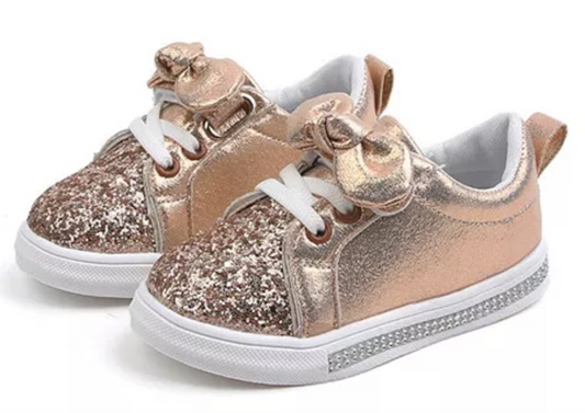 Gold Glitter Sneakers