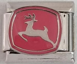 Pink John Deere 9mm Charm