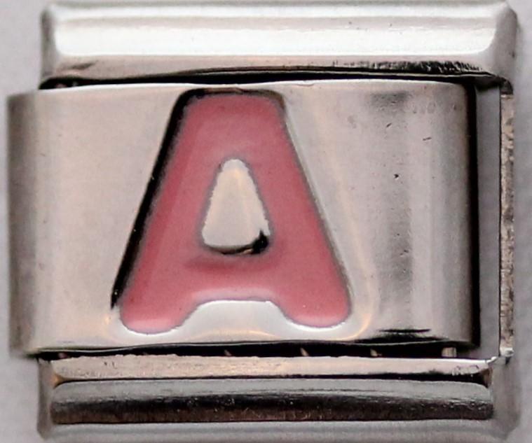Pink Letter A-Charmed Jewellery