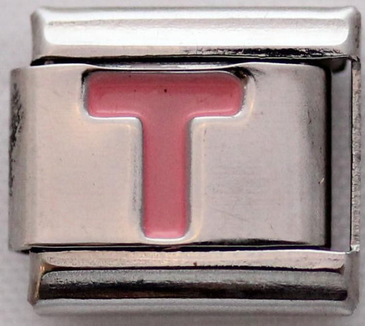 Pink Letter T-Charmed Jewellery