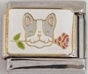 Puppy Rose 9mm Charm