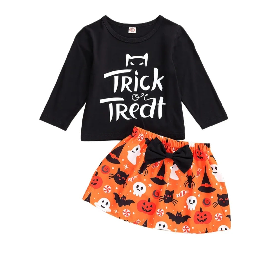 Trick Or Treat Top and Skirt