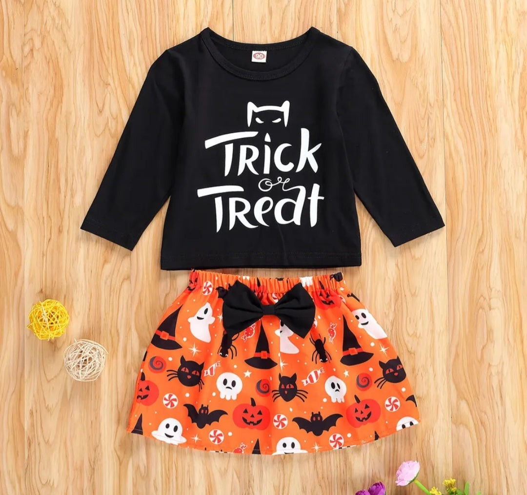 Trick Or Treat Top and Skirt