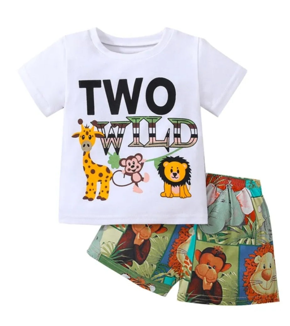 Two Wild T-shirt and Shorts  200064