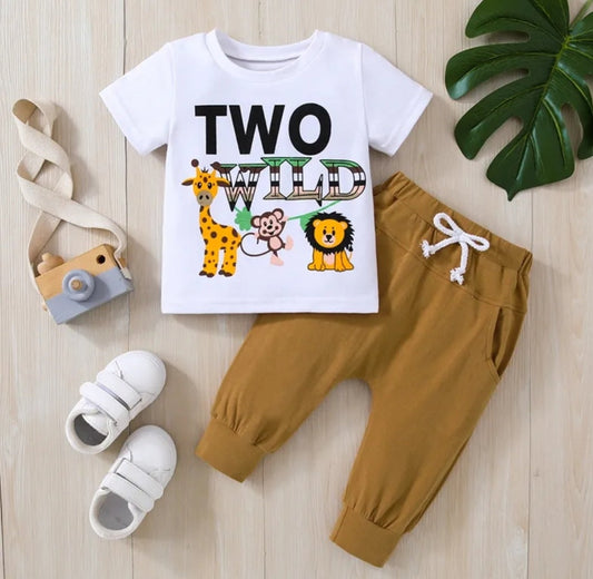 Two Wild T-shirts and Pants 