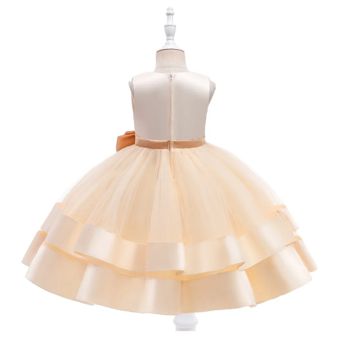 Ivory Special Occasions Dress with Big Bow 