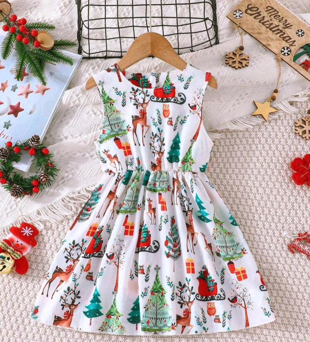 Girls Christmas Dress #100029