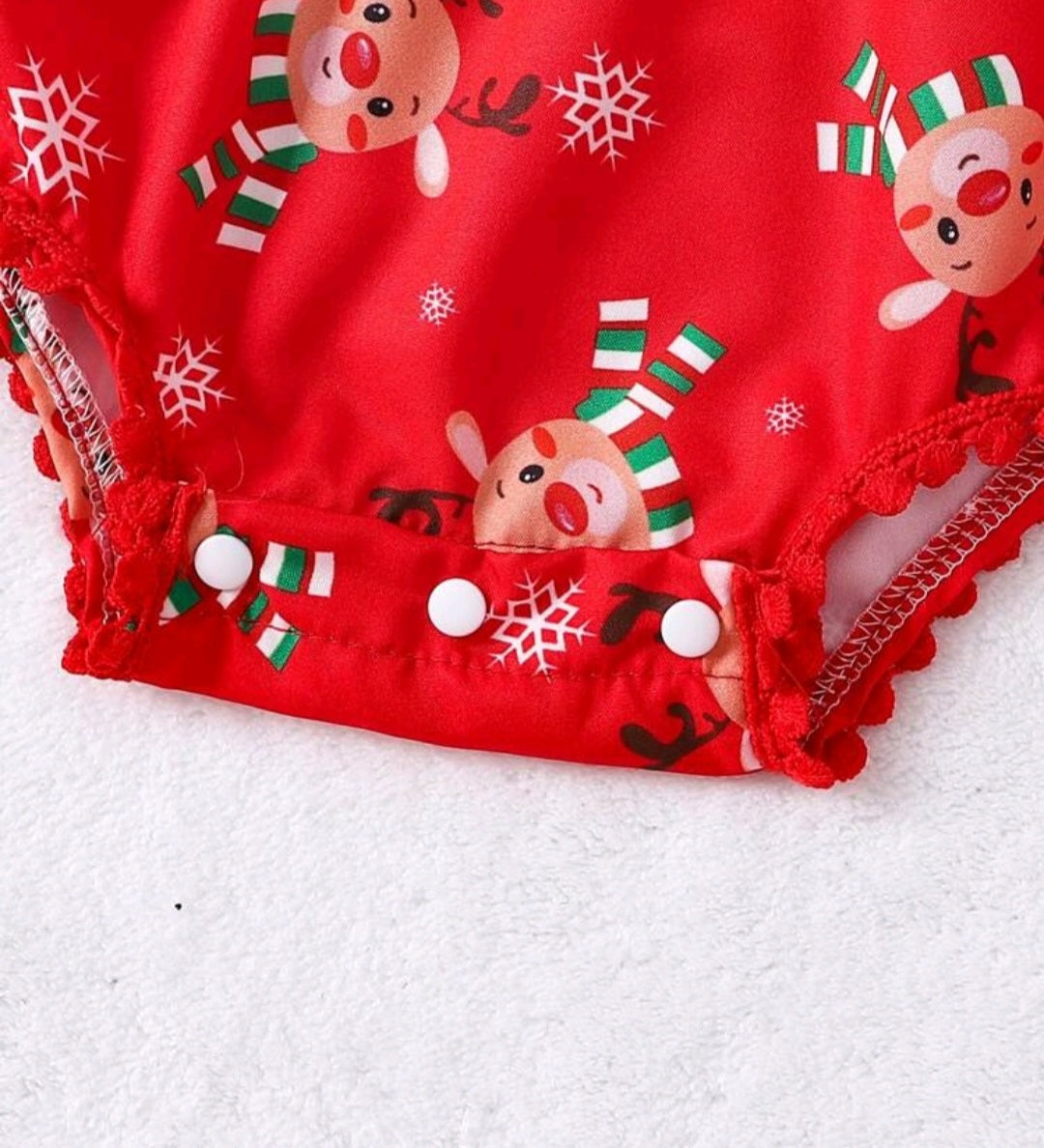 Christmas Reindeer Romper and Headband 