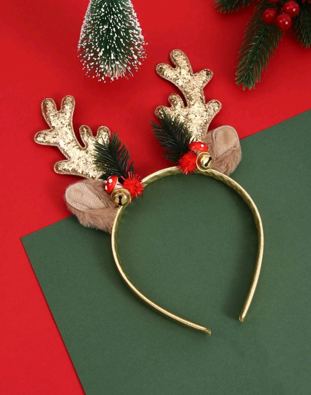 Christmas Reindeer Headband. 