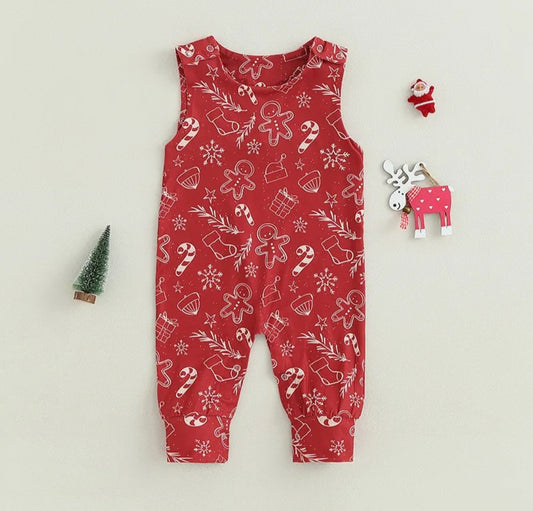 Gingerbread Christmas Romper 