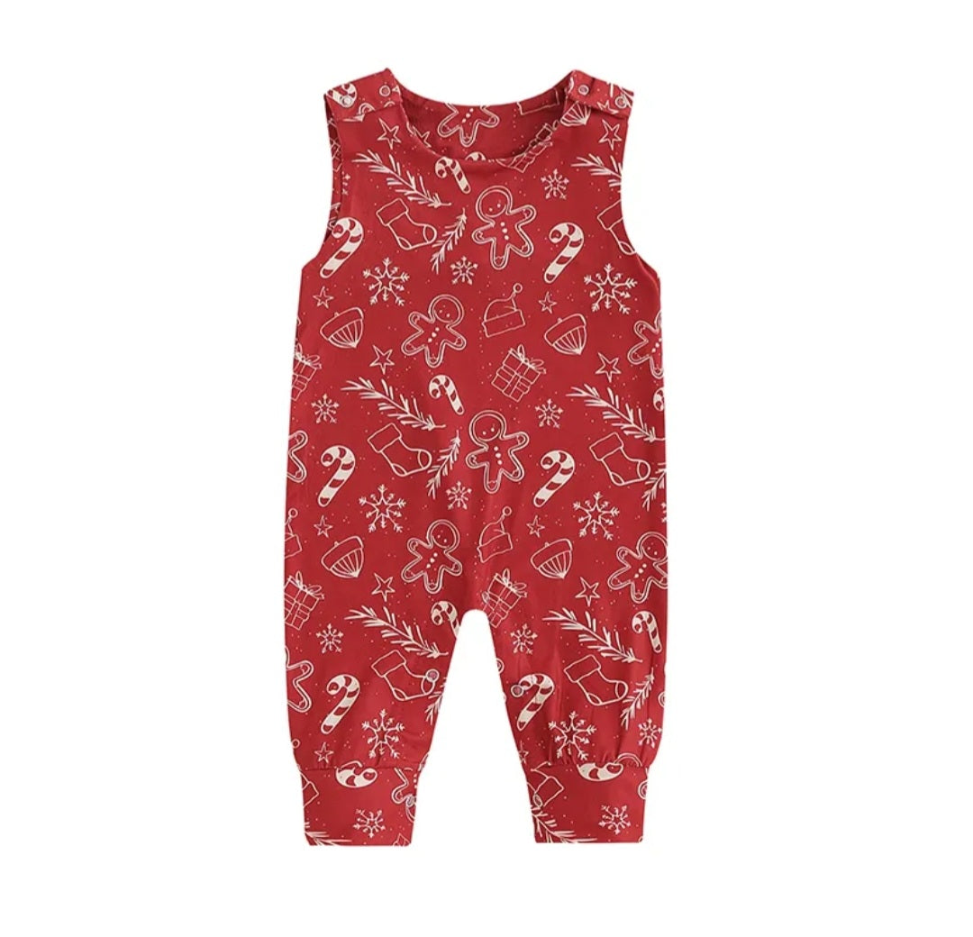 Gingerbread Christmas Romper 